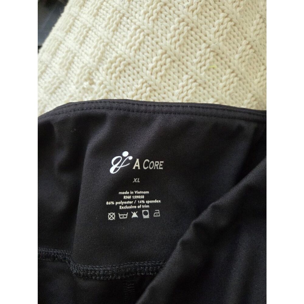 V A Core Black Leggings Sz XL - Picture 7 of 7